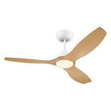 Stropní ventilátor se světlem LED 3000–6500K biela, drevo IP20 PHILIPS Olas 8721103095923