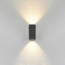 ITALUX OWL-2198-1SQ Genta venkovní nástěnné svítidlo 2xGU10 IP54 černá