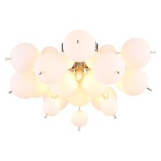 GLOBO 15633DO UDO stropní svítidlo D550mm 3xE14 matný nikl, bílá