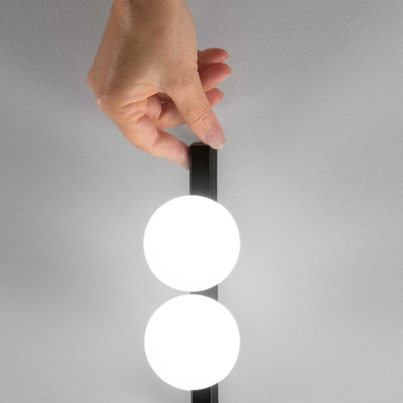Ideal Lux 313252 PING PONG nástěnné svítidlo LED 6W 500/370lm 3000K černá