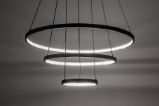 RABALUX 72346 Beliza závěsné svítidlo D600mm LED 90W/9000/7200lm 3000-6500K černá, bílá, stmívatelné, dálkový ovladač