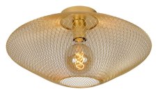 LUCIDE 21123/45/02 MESH Přisazené stropní svítidlo E27 1x40W matná zlatá/mosaz