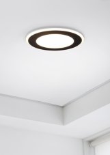 TRIO 652410132 AURA zápustné svítidlo LED D148mm 10W/1040lm 3000K matná černá