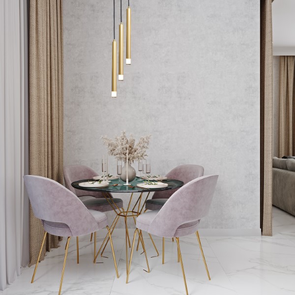 RABALUX 72359 Ramira závesné svietidlo D250mm 3xG9 zlatá, priehľadná