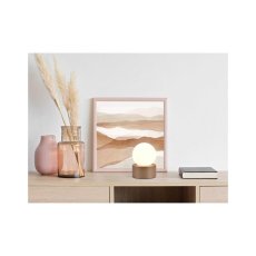 TRIO Reality R59051065 COUNTESS dotyková stolná lampička V170mm 1xE14 kávová, biela ON/OFF