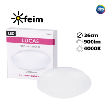 Rabalux 3434 Lucas LED stropné svietidlo 12W=780lm 4000K IP20 biela