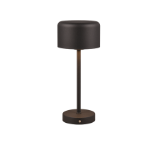 TRIO Reality R59151132 JEFF dotyková stolní lampička SMD LED V300mm 1,5W/120lm 3000K černá matná, nabíjecí baterie