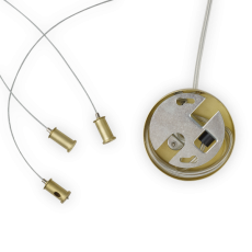 Ideal Lux 283814 PERLAGE závesné svietidlo 14xG9 D850mm saténová mosadz, biela