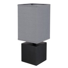 GLOBO 21628A VALENTINO stolní lampička V300mm 1xE27 černá, antracitová