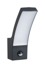 Rabalux 7505 Palanga venkovní nástěnné svítidlo LED 12W 800lm 3000K IP44 antracit, senzor