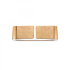 Nástenné svietidlo Ideal lux 088266 CLIP AP2 SMALL ORO 2xE27 60W