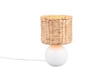 TRIO 518900101 VINA stolní lampička V290mm 1xE27 bílá, přírodní