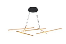 RABALUX 72369 Severine závěsné svítidlo LED 40W/2400lm 3000-6500K černá, zlatá, bílá, stmívatelné, dálkový ovladač