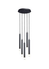 RABALUX 72360 Ramira závesné svietidlo D360mm 5xG9 čierna, priehľadná