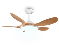 Stropní ventilátor se světlem LED 2700–6500K imitácia dreva IP20 TRIO Reality FLEN R69682130 časovač