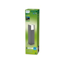 Philips 8720169278066 UltraEfficient Arbour venkovní stojanové svítidlo/zahradní sloupek V400mm LED 3,8W/800lm 2700K IP44 antracit