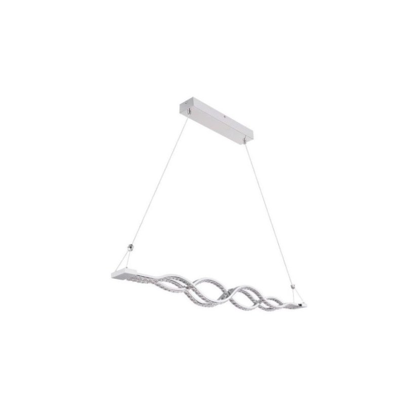 GLOBO 67109-30 PILLA závesné svietidlo LED 30W/2345lm 3000-4000-6000K IP20 chróm s diaľkovým ovládaním