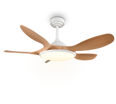 Stropní ventilátor se světlem LED 2700–6500K imitácia dreva IP20 TRIO Reality FLEN R69682130 časovač