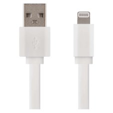 Nabíjací a dátový kábel USB 2.0 USB-A/Lightning 1m biela EMOS SM7013W