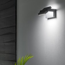 Ideal lux 326863 OUTDOOR SWIPE venkovní nástěnné svítidlo LED 20,5W 2000/1390lm 3000K IP54 šedá