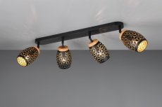 TRIO Reality R81574080 BIDAR stropní bodové svítidlo/spot 4xE14 černá, zlatá