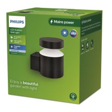 Philips 8720169266612 Outdoor Laven vonkajšie nástenné svietidlo LED 6W/750lm 4000K IP44 čierna