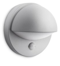 Philips 16246/87/PN June venkovní nástěnné svítidlo E27 1x42W IP44 šedé s pohybovým čidlem