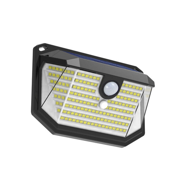 Immax 08486L IMMAX SIDE vonkajšie solárne nástenné svietidlo LED 4W/300lm 6000K, IP65, PIR senzor, čierna