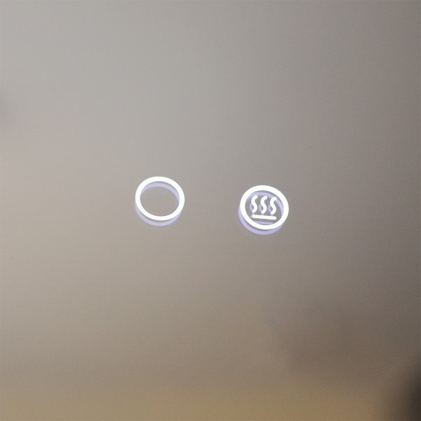 LED kúpeľňové oválne zrkadlo s osvetlením a vyhrievaním 736lm 3000+4000+6000K IP44, priehľadné - Zuma Line LUSTRO D3002