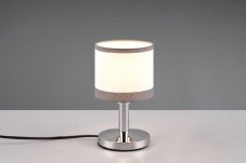 TRIO Reality R59551006 DAVOS dotyková stolná lampička V220mm 1xE14 chrómová, biela ON/OFF