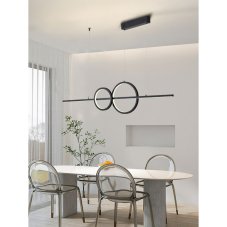 IMMAX 07236L NEO LITE RONDAS Inteligentní závěsné svítidlo 56W 3920lm 131cm černá