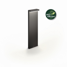 Philips 8720169257436 UltraEfficient Bustan venkovní stojanové svítidlo/sloupek LED V770mm 3,8W/800lm 2700K IP44 antracit