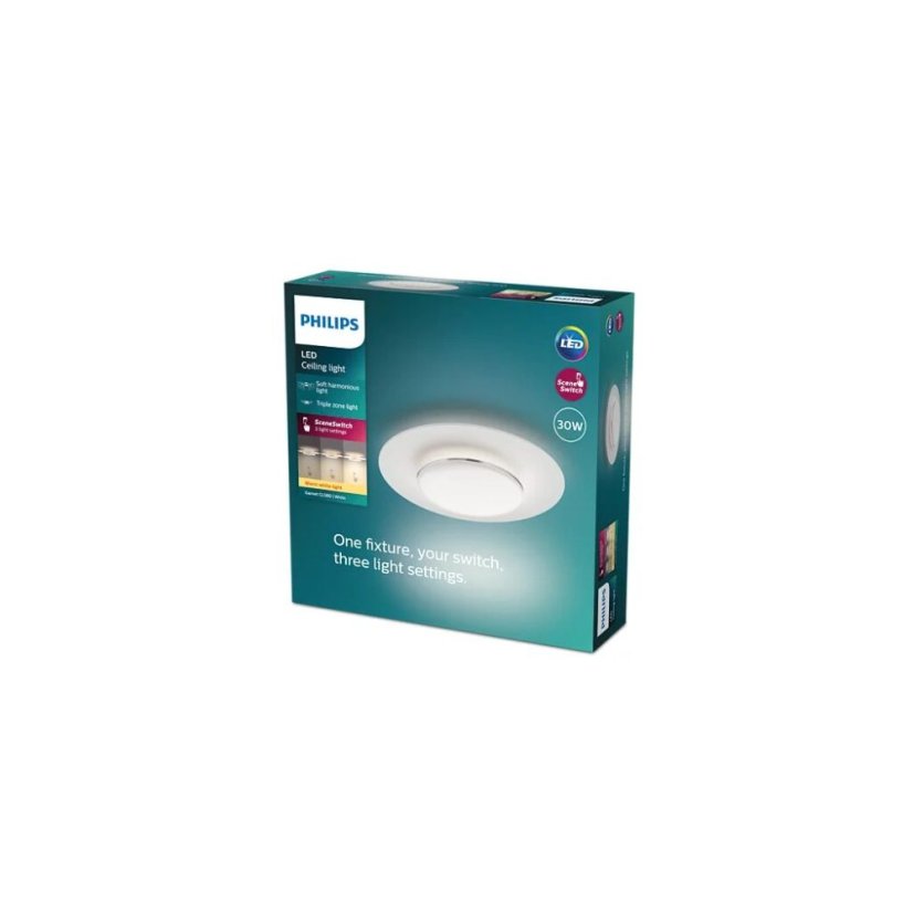 Philips 8720169195172 Garnet CL580 stropní svítidlo LED D400mm 30W/3100lm 2700K bílá