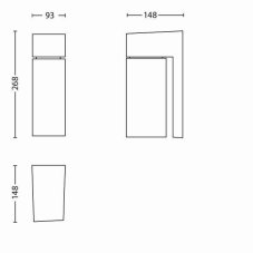 Philips 16942/87/PN Border venkovní nástěnné svítidlo E27 1x42W IP44 šedé
