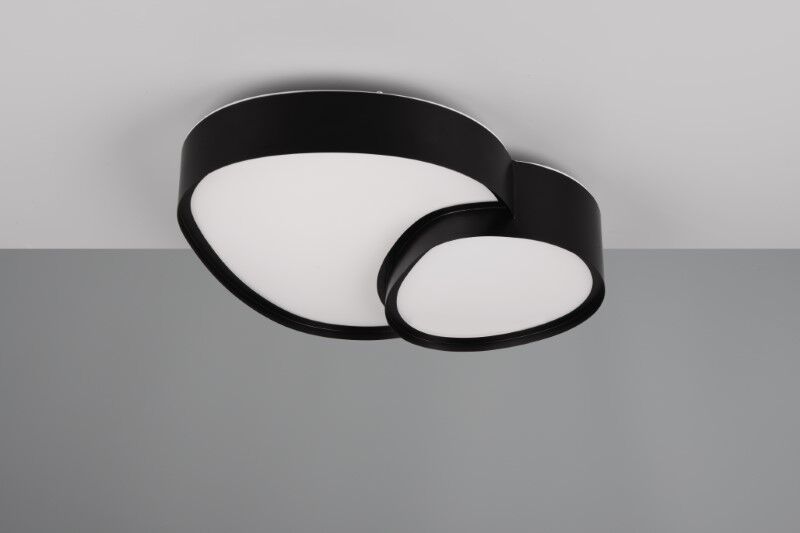 TRIO 647510232 RISE stropné svietidlo SMD LED 21W/2400lm 2700-6500K čierna matná, stmievateľné, diaľkový ovládač