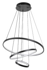 RABALUX 72346 Beliza závěsné svítidlo D600mm LED 90W/9000/7200lm 3000-6500K černá, bílá, stmívatelné, dálkový ovladač