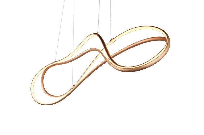 TRIO SELECT 344310179 NALA závesné svietidlo SMD LED 57W/6800lm 2300+3000+4000K zlatá, switchdimmer