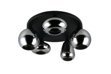 TRIO 617030532 LUMINA stropní svítidlo D635mm 5xE14 černá, chromová