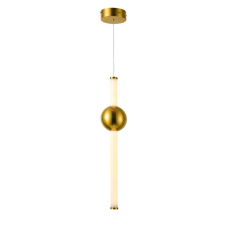 ITALUX PND-16357-CA-1 Halling závěsné svítidlo LED D120mm 13,3W/1215lm 3000K měděná, bílá
