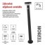 EMOS ZGJ0F4S TERION solární venkovní stojanové svítidlo/sloupek LED 125 × 125 × 805 2W 200lm 3000K IP44 se senzorem antracit