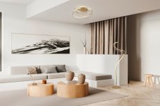 TRIO SELECT 644310179 NALA stropné svietidlo D720mm SMD LED 57W/6800lm 2300+3000+4000K zlatá, switchdimmer