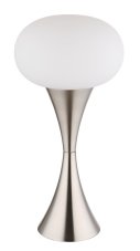 GLOBO 21027N LULA stolná lampička V369mm 1xE14 nikel, opálová