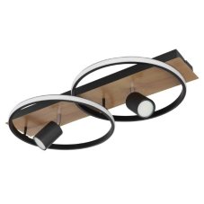 GLOBO 67309-36 DANNY stropné svietidlo LED 36W/2020lm 3000K matná čierna