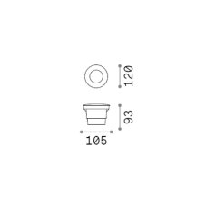 Nájezdové svítidlo 1x GX53 čierna IP67 Ideal Lux WAY 351544
