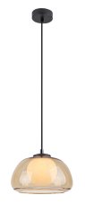 RABALUX 72273 Elowen závesné svietidlo D250mm 1xG9 čierna, jantárová