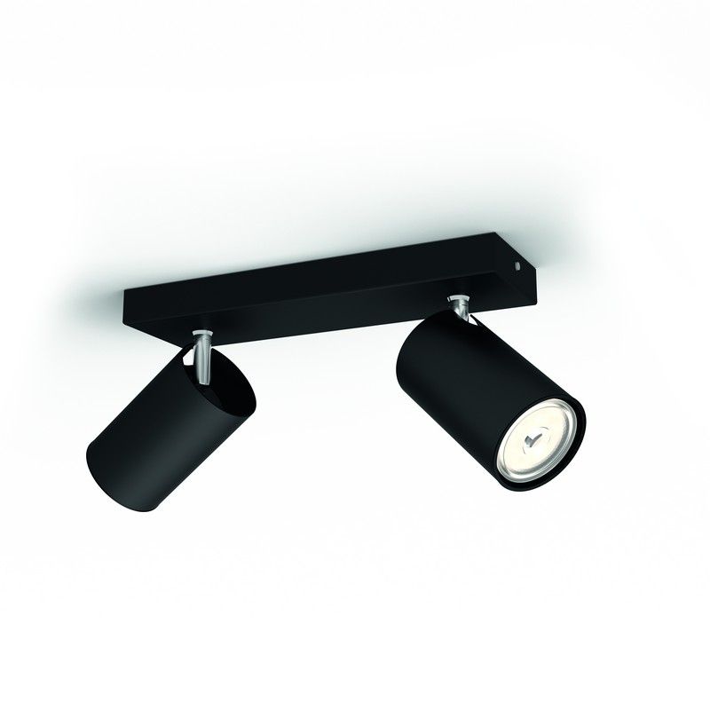 Philips 50592/30/PN Kosipo spot 2xGU10 čierny