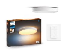 Philips HUE LED White Ambiance 41160/31/P6 Enrave L stropní svítidlo 33,5W 4300lm 2200-6500K 42,5cm bílé stmívatelné BlueTooth + HUE Switch