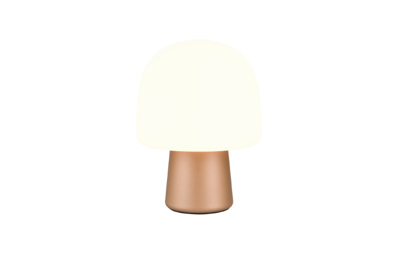 TRIO 568200165 STEEN stolná lampička V270mm 1xE14 hnedá, biela