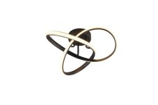 TRIO Reality R62101132 MEO stropné svietidlo SMD LED D400mm 15W/1800lm 3000K čierna matná