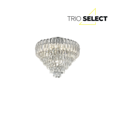 TRIO SELECT 667601206 MALIZIA stropní svítidlo D580mm 12xE14 chromová, průhledná